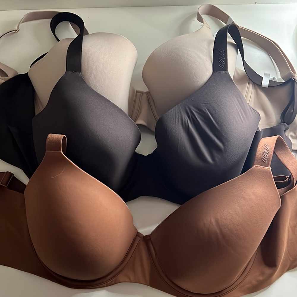 two preowned (worn twice) & one new aerie bra.